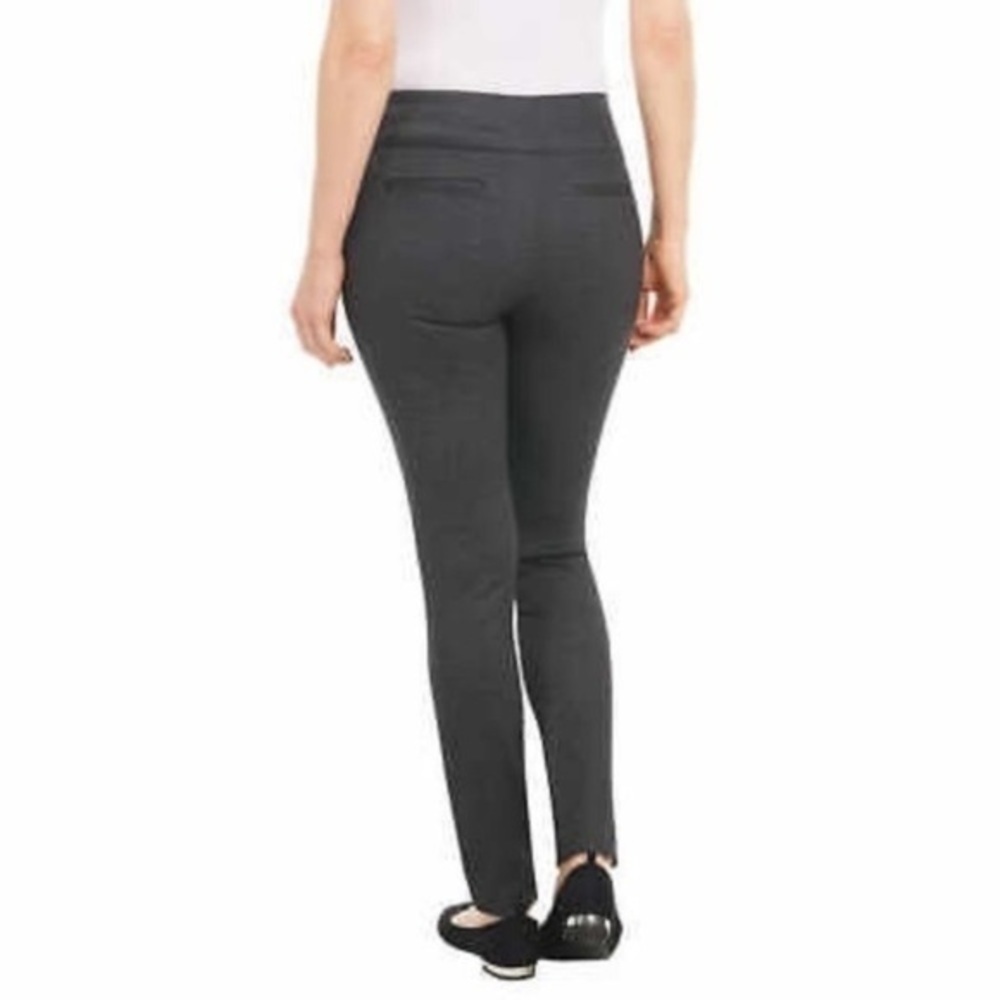 NWT Dalia Built-in Tummy Control Mid Rise Pull-on Gray Stretch Pants Size XXL - Picture 2 of 11
